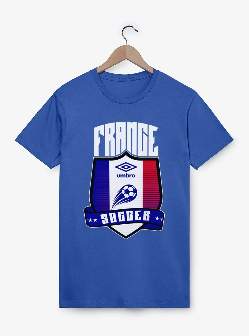 Umbro Soccer France Ribbon Shield Crest T-Shirt