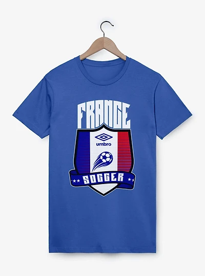 Umbro Soccer France Ribbon Shield Crest T-Shirt