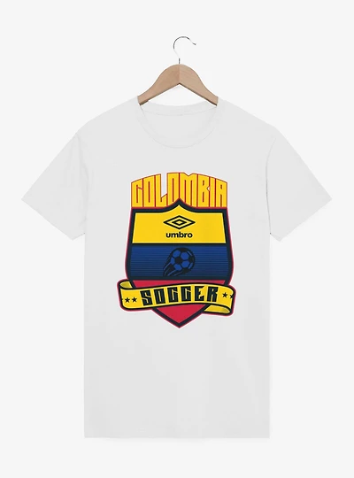 Umbro Soccer Colombia Ribbon Shield Crest T-Shirt