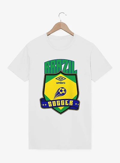 Umbro Soccer Brazil Ribbon Shield Crest T-Shirt