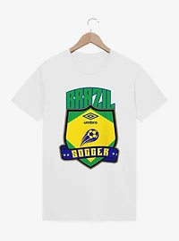 Umbro Soccer Brazil Ribbon Shield Crest T-Shirt