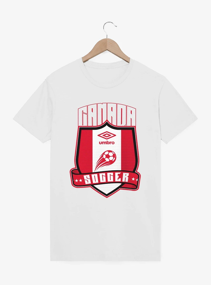 Umbro Soccer Canada Ribbon Shield Crest T-Shirt