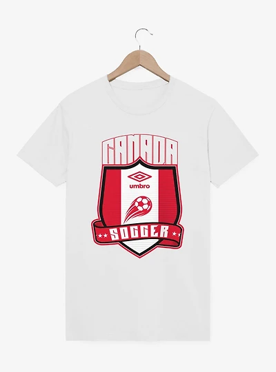 Umbro Soccer Canada Ribbon Shield Crest T-Shirt