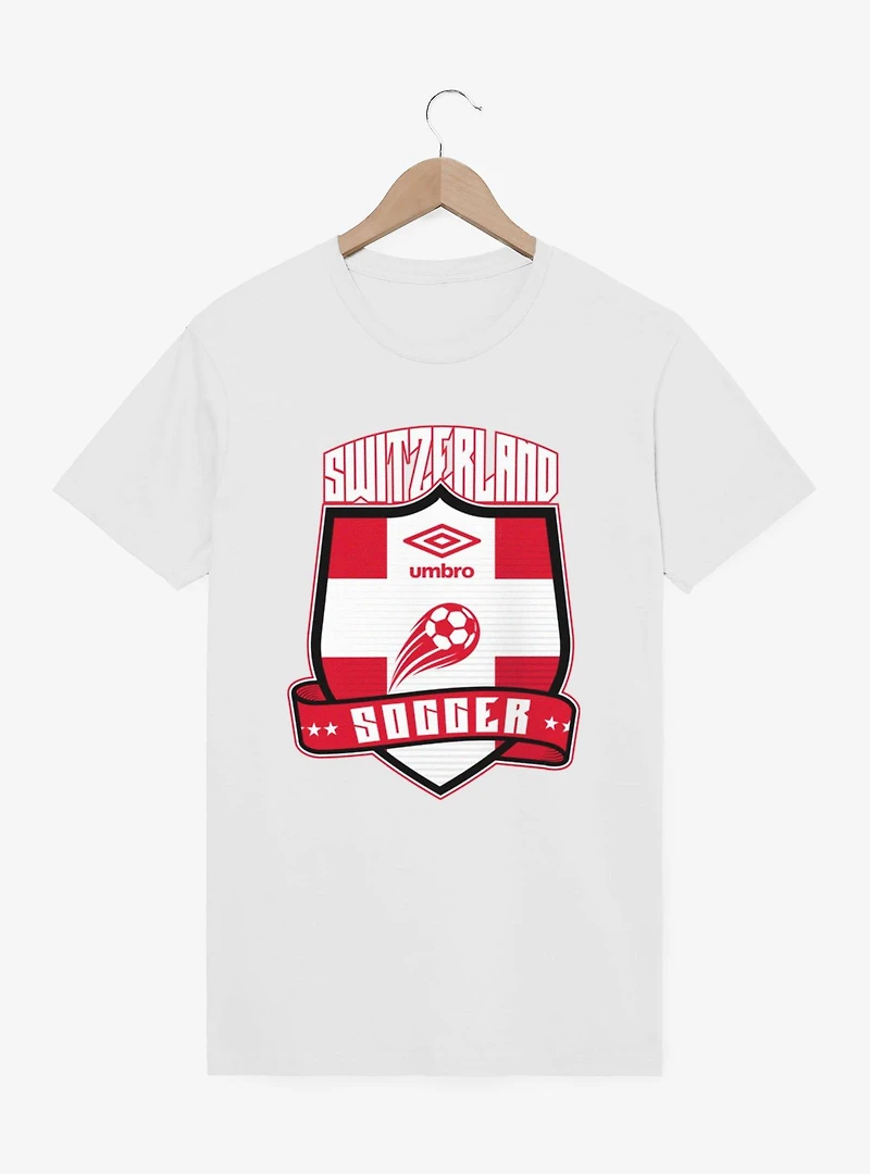 Umbro Soccer Switzerland Ribbon Shield Crest T-Shirt