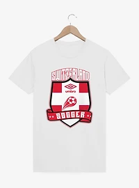 Umbro Soccer Switzerland Ribbon Shield Crest T-Shirt