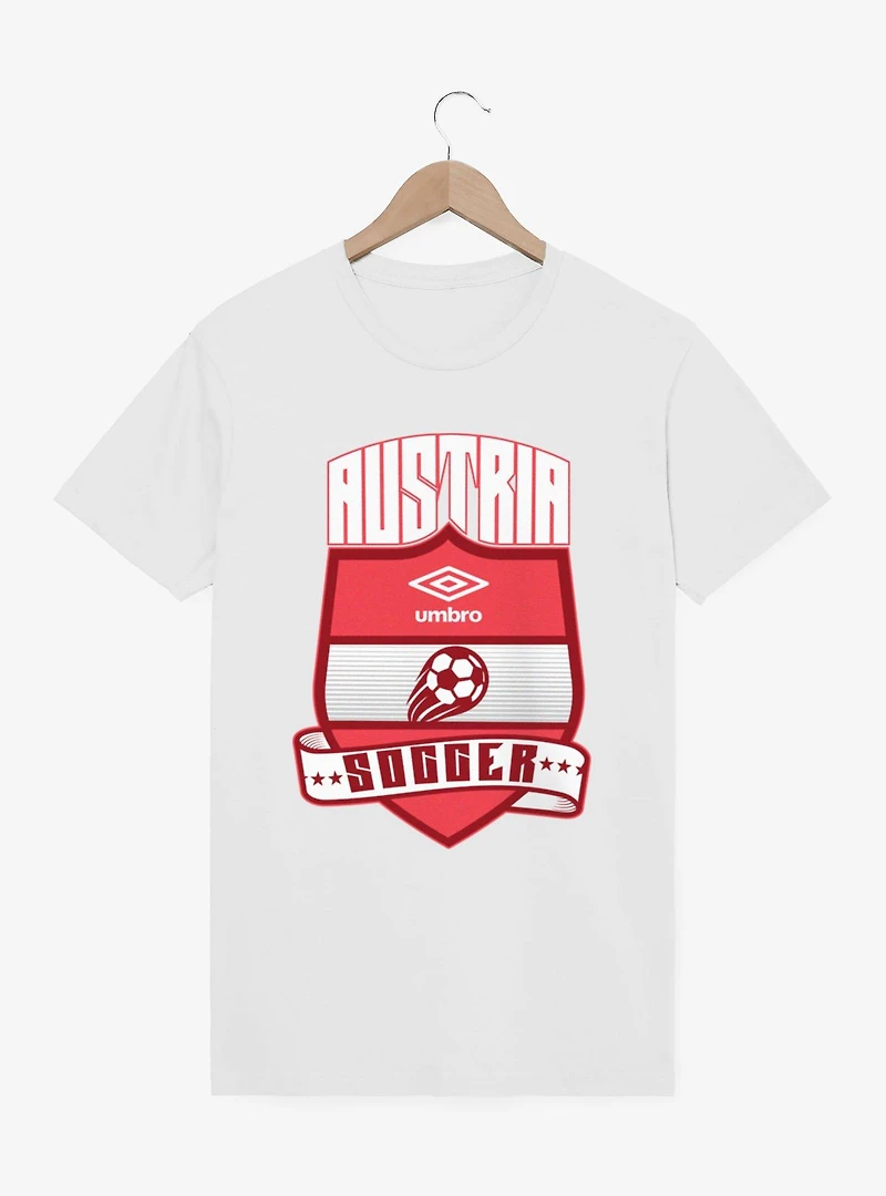 Umbro Soccer Austria Ribbon Shield Crest T-Shirt