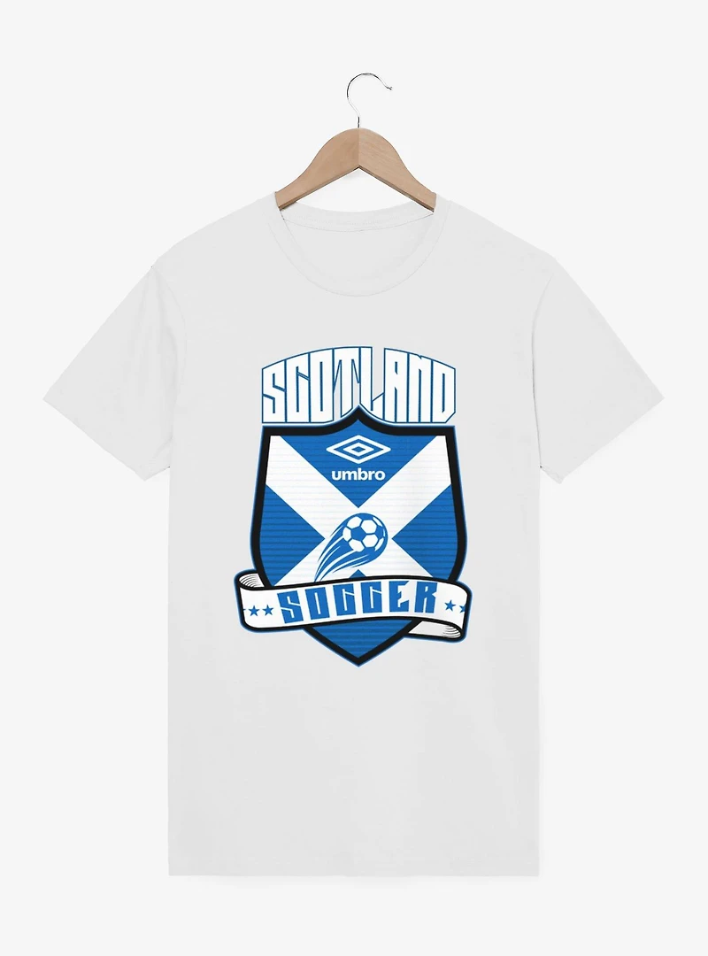 Umbro Soccer Scotland Ribbon Shield Crest T-Shirt