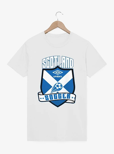 Umbro Soccer Scotland Ribbon Shield Crest T-Shirt