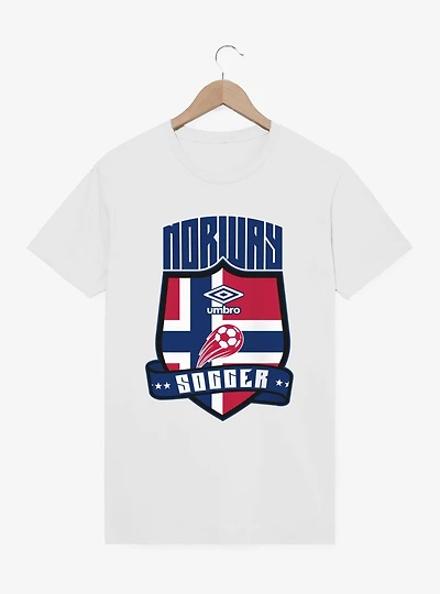 Umbro Soccer Norway Ribbon Shield Crest T-Shirt