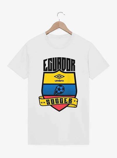 Umbro Soccer Ecuador Ribbon Shield Crest T-Shirt