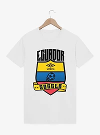 Umbro Soccer Ecuador Ribbon Shield Crest T-Shirt