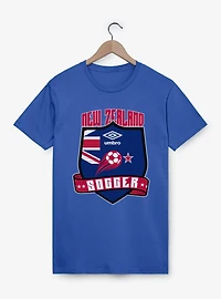 Umbro Soccer New Zealand Ribbon Shield Crest T-Shirt