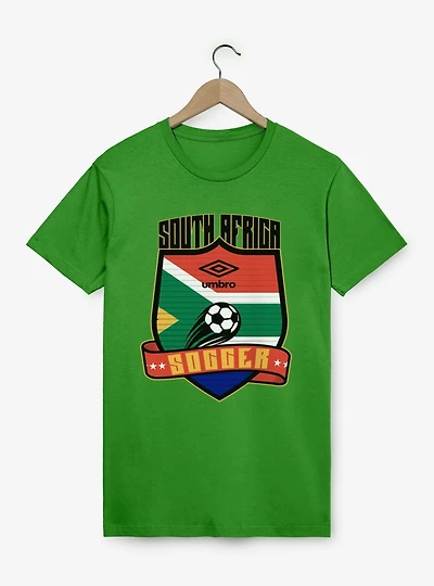 Umbro Soccer South Africa Ribbon Shield Crest T-Shirt