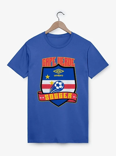 Umbro Soccer Cape Verde Ribbon Shield Crest T-Shirt