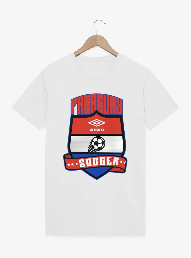 Umbro Soccer Paraguay Ribbon Shield Crest T-Shirt