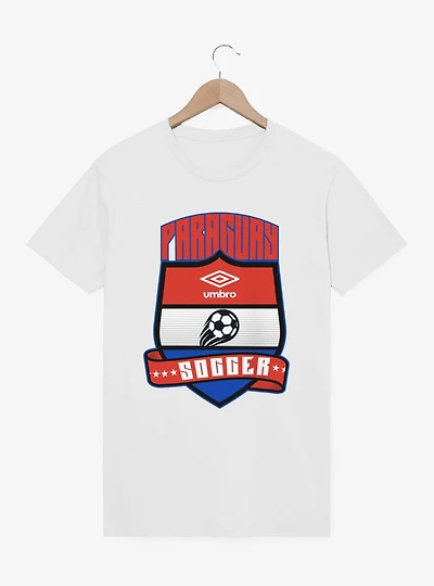 Umbro Soccer Paraguay Ribbon Shield Crest T-Shirt