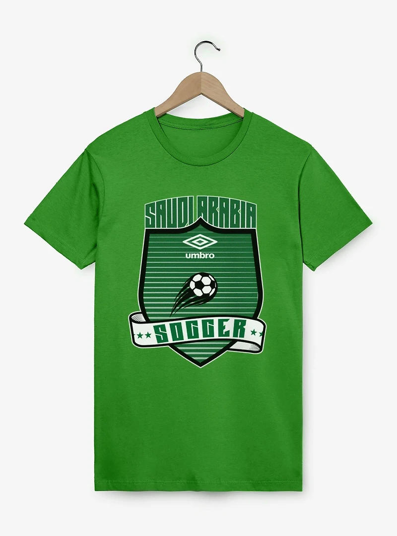Umbro Soccer Saudi Arabia Ribbon Shield Crest T-Shirt