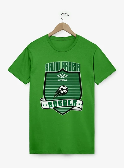Umbro Soccer Saudi Arabia Ribbon Shield Crest T-Shirt