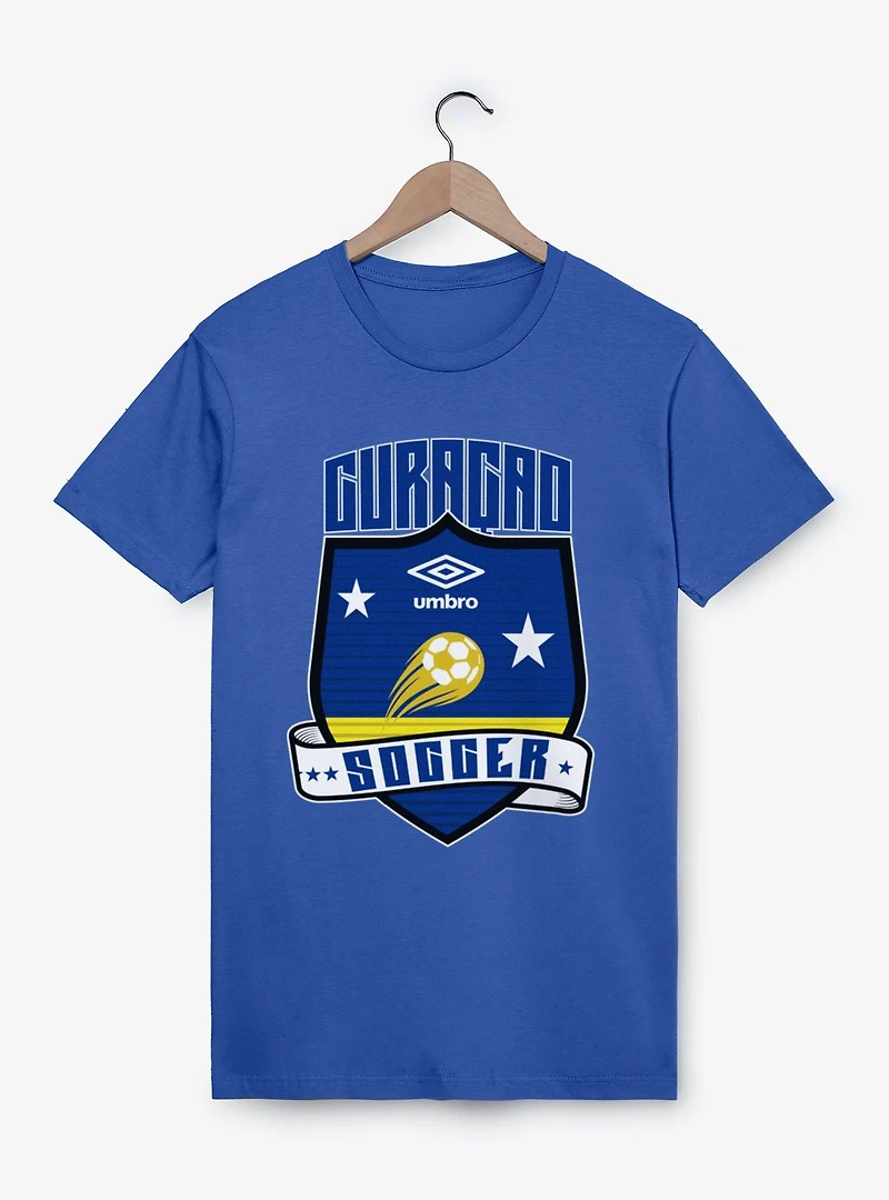 Umbro Soccer Curacao Ribbon Shield Crest T-Shirt