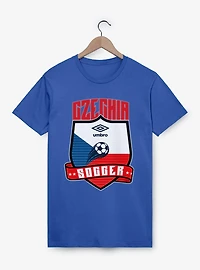 Umbro Soccer Czechia Ribbon Shield Crest T-Shirt