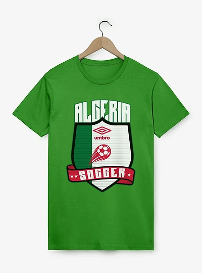 Umbro Soccer Algeria Ribbon Shield Crest T-Shirt