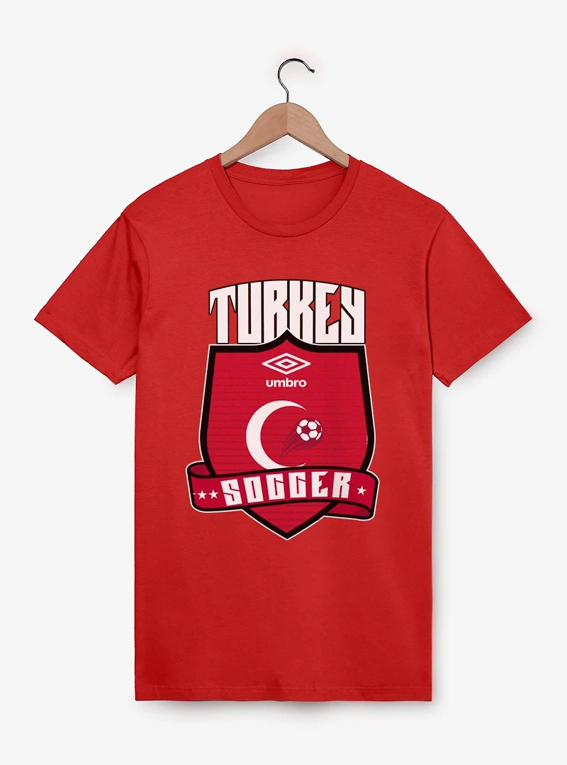 Umbro Soccer Turkey Ribbon Shield Crest T-Shirt