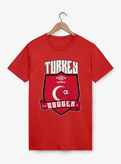 Umbro Soccer Turkey Ribbon Shield Crest T-Shirt