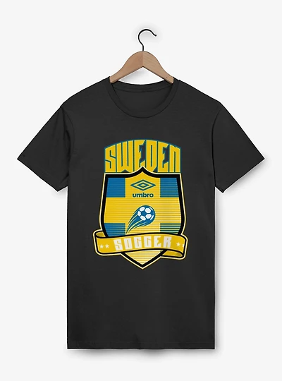 Umbro Soccer Sweden Ribbon Shield Crest T-Shirt