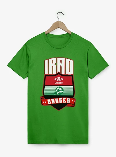 Umbro Soccer Iraq Ribbon Shield Crest T-Shirt