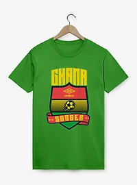 Umbro Soccer Ghana Ribbon Shield Crest T-Shirt