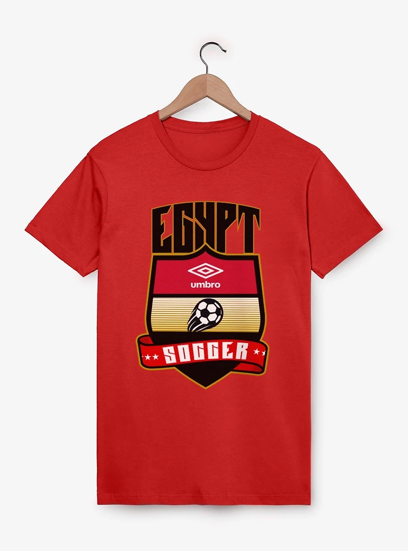 Umbro Soccer Egypt Ribbon Shield Crest T-Shirt