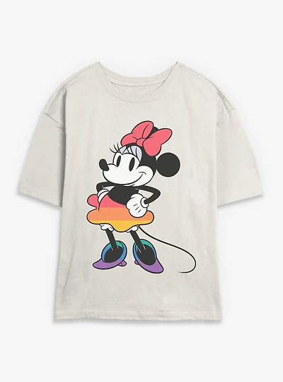 Disney Minnie Mouse Classic Proud Pose Womens Skimmer T-Shirt