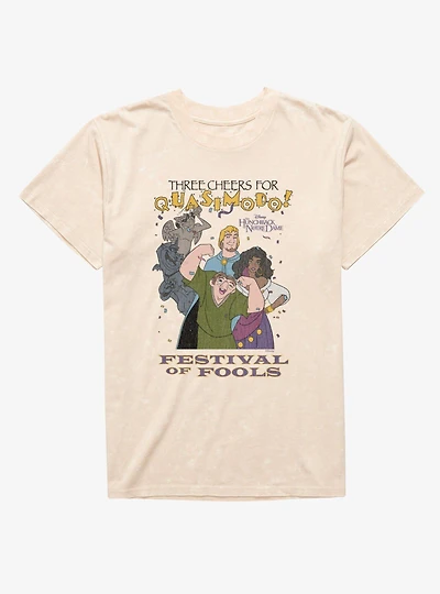 Disney The Hunchback Of Notre Dame Three Cheers Quasimodo Mineral Wash T-Shirt
