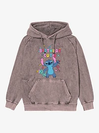 Disney Lilo & Stitch Birthday Cutie Confetti Wave Mineral Wash Hoodie