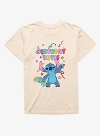 Disney Lilo & Stitch Birthday Cutie Confetti Wave Mineral Wash T-Shirt