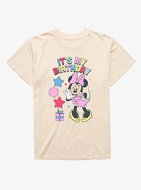 Disney Minnie Mouse It's My Birthday Wink And Whisper Mineral Wash T-Shirt