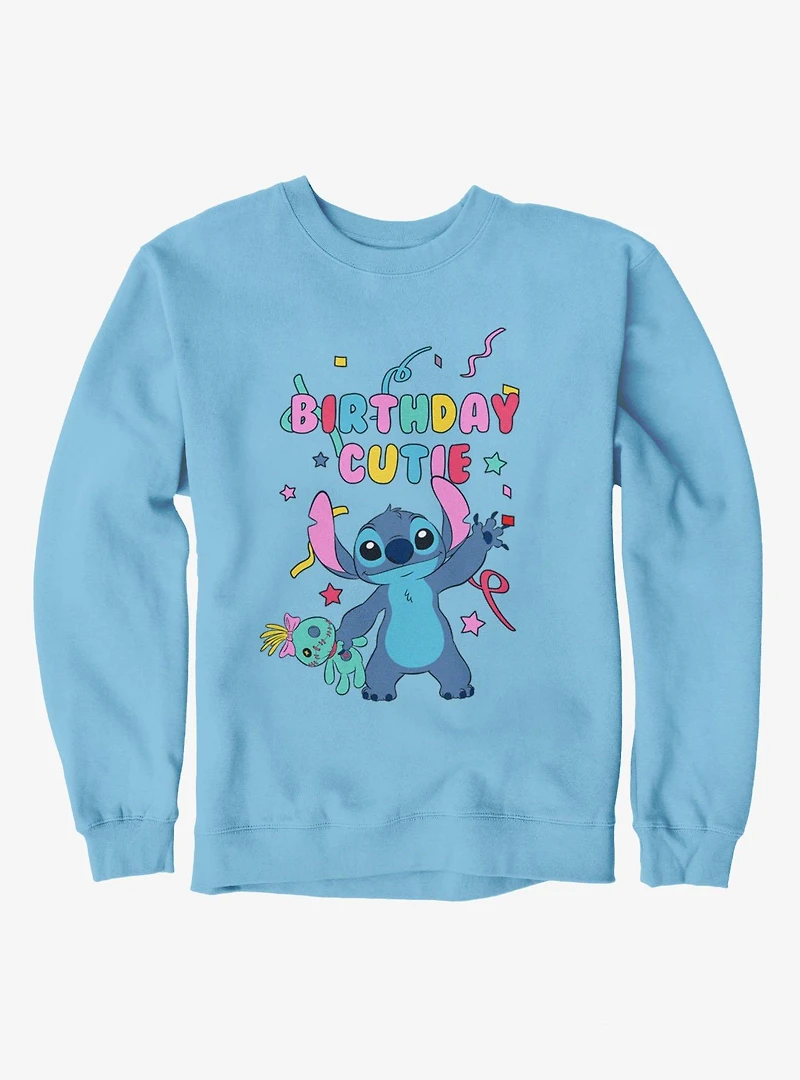 Disney Lilo & Stitch Birthday Cutie Confetti Wave Sweatshirt