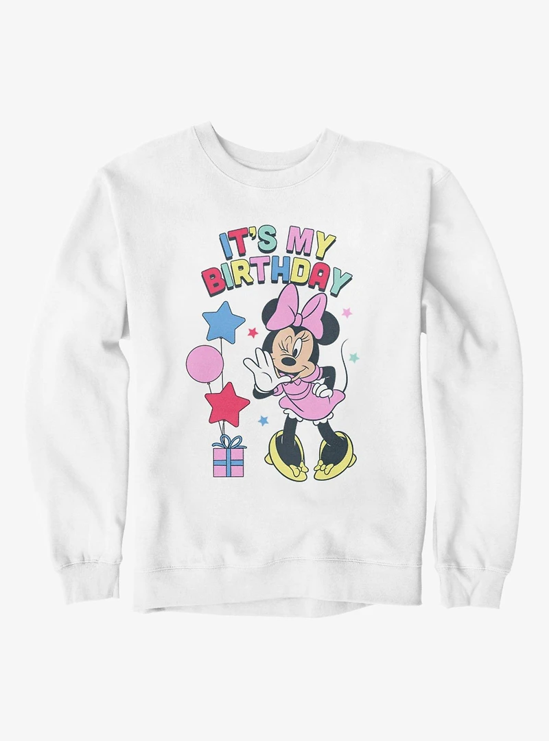 Disney Minnie Mouse It's My Birthday Wink And Whisper Sweatshirt