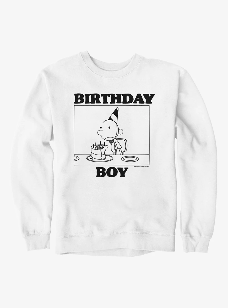 Diary of a Wimpy Kid Birthday Boy Sad Greg Cake Sweatshirt