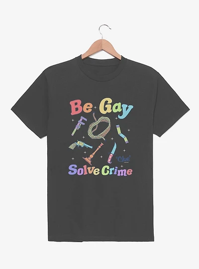 Clue Be Gay Solve Crime T-Shirt
