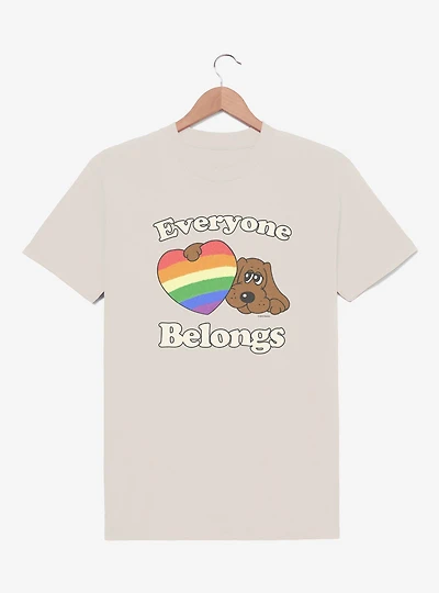 Pound Puppies Everyone Belongs Rainbow Heart T-Shirt