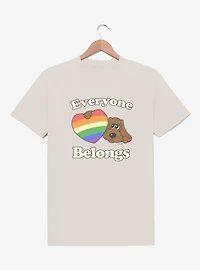 Pound Puppies Everyone Belongs Rainbow Heart T-Shirt