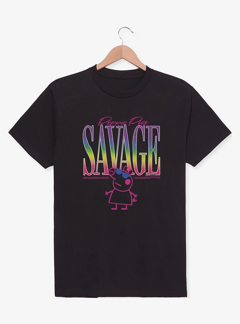 Peppa Pig Savage Rainbow Sunglasses T-Shirt