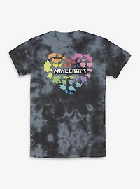 Minecraft Heart Tie-Dye T-Shirt