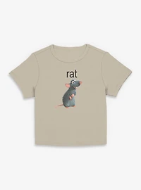 Disney Pixar Ratatouille Rat Womens Baby Tee