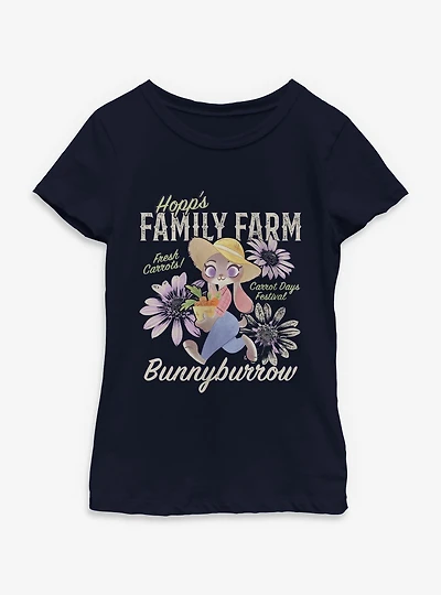 Disney Pixar Zootopia Family Farm Youth Girls T-Shirt
