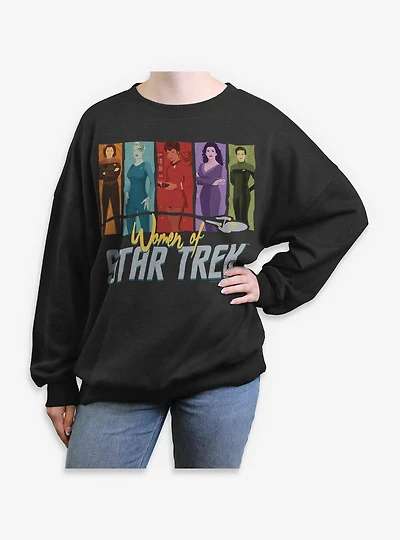 Star Trek Women Of Womens Oversized Sweatshirt