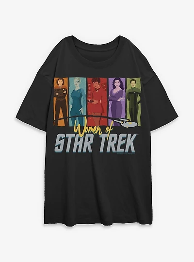 Star Trek Women Of Womens Oversized T-Shirt