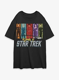Star Trek Women Of Womens Oversized T-Shirt