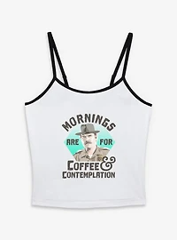 Stranger Things Hopper Coffee Morning Womens Cami